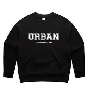 Black crew neck sweatshirt